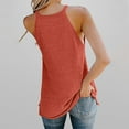 thumbnail image 4 of Lovskoo Tank Tops for Women Casual Solid Color Tank Tops High Neck Sleeveless Halter Tops for Women Red, 4 of 5