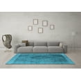 thumbnail image 3 of Ahgly Company Indoor Rectangle Oriental Light Blue Industrial Area Rugs, 2' x 4', 3 of 4