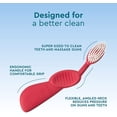thumbnail image 3 of YWC-RADIUS Flex Brush with Soft Bristles Toothbrush BPA Free & ADA Accepted Designed to Improve Gum Health & Reduce Issues - Right Hand - Watermelon/White - Pack of 1, 3 of 4