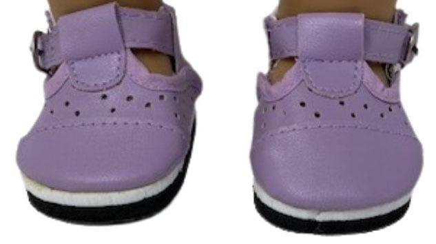 Lavender Mary Jane Shoes Fit 18 Inch Dolls Like Our Generation American Girl