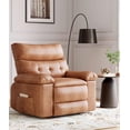 thumbnail image 1 of Oversized Recliner Chair, Manual Recliner Chairs for Adults,  PU Leather Small Recliner Chair for Small Space, RV, 90° - 150° Adjustable, Lazy Boy Single Sofa Chairs, 1 of 8