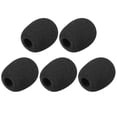 thumbnail image 5 of Uxcell 1.57inch Length Mic Cover Microphone Wind Shields Headset Windscreen Sound Foam  Black 5 pcs, 5 of 5