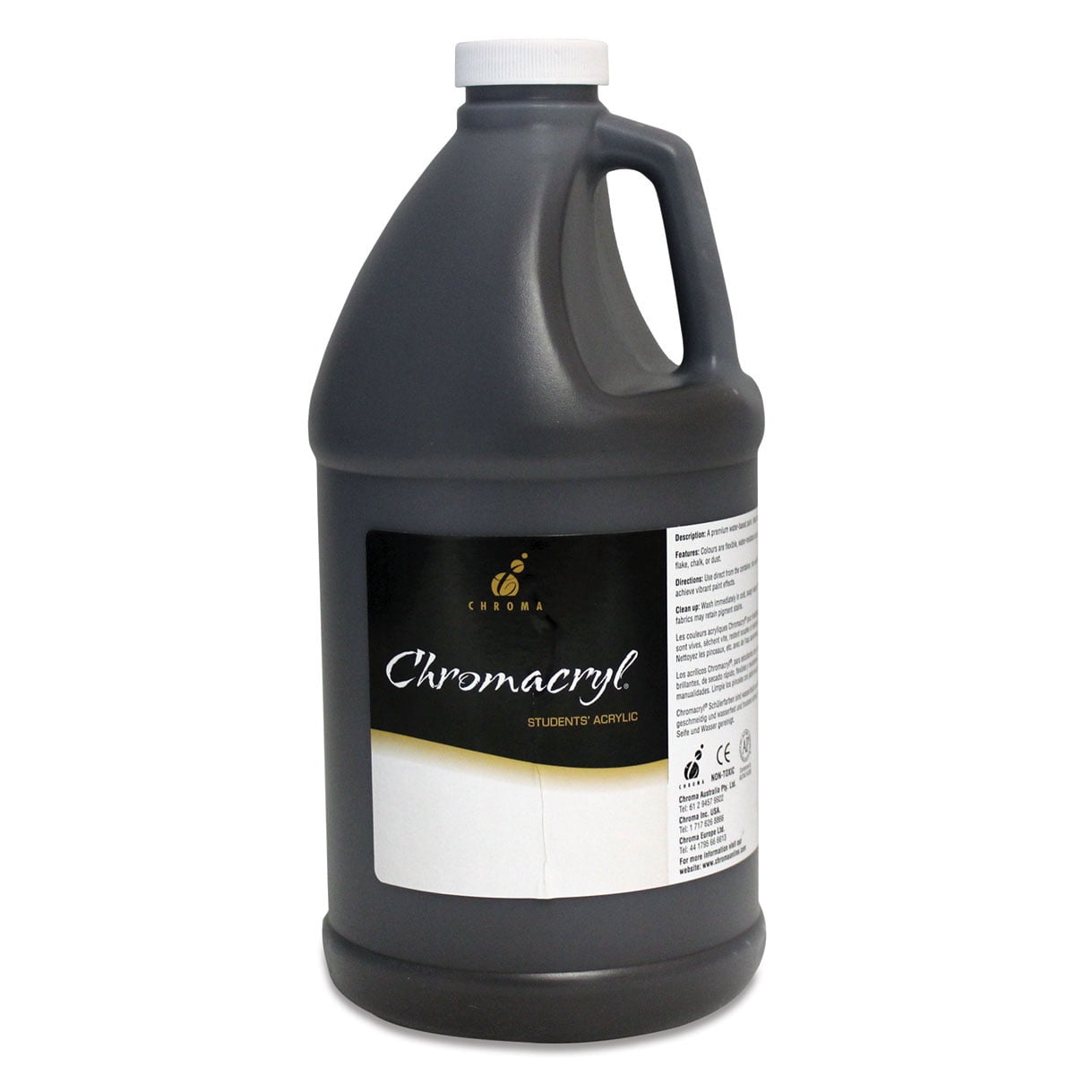 Chroma Chromacryl Student Acrylic Paint - Burnt Umber - 0.5 Gal