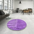 thumbnail image 3 of Ahgly Company Indoor Square Patterned Heliotrope Purple Area Rugs, 8' Square, 3 of 6