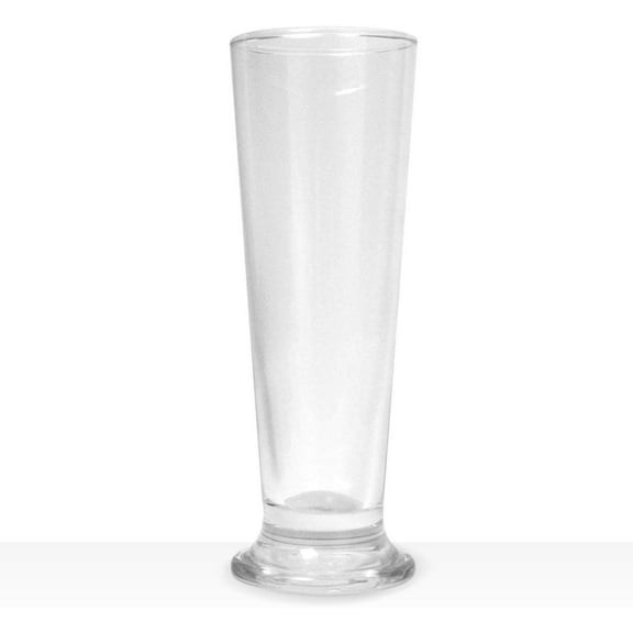Vikko 6.3 Ounce Smoothie Glasses | Thick and Durable - For Smoothies, Milkshakes, Floats, and More - Dishwasher Safe - Set of 6 Clear Glass Smoothie Cups - 6" Tall x 2.4" Diameter