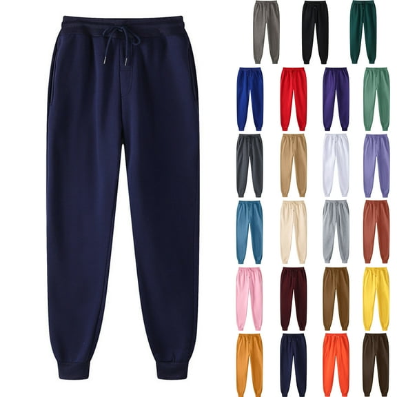 Mens Pants Clearance Running Sweatpants With Pockets Hip-hop Drawstring Pants Mens Athletic Pants Elastic Waist Legging Padded Casual Pants