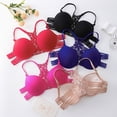 thumbnail image 2 of Sujetadores sexys de moda para mujer, lencería push up, bralette sin aros con encaje de mariposa, ropa interior de color sólido, ropa interior suave para mujer, 2 of 5