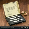 thumbnail image 3 of Anolon Japanese Stainless Steel Steak Knife Set 4 Pieces 1 ea, 3 of 7