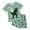 Dark Green, variant on Pimfylm Toddler Baby Boy Summer Outfit,Baby Organic Clothes Boy Boys Comfortable And Breathable Short Sleeved Twopiece Set With Simple Lines And Letter Patterns