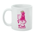 thumbnail image 3 of Pooh-del Poodle Dog Sunglasses Vintage Retro Toilet Humor Funny White Mug, 3 of 4