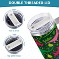 thumbnail image 5 of SKYSONIC 40 oz Cute Cartoon Dino Tumbler With Lid And Straw Travel Coffee Mug Stainless Steel Insulated Thermal Tumblers Cup, 5 of 7