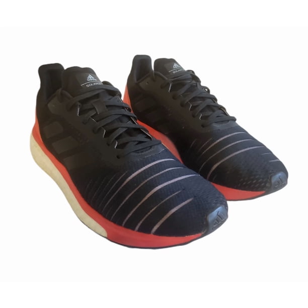 Adi - das Solar Drive Boost Black Lace-Up Mesh Running Shoes AC8134 Men's Size 9.5
