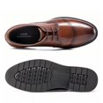 thumbnail image 4 of CMR CHAMARIPA Mens Elevator Dress Shoes - Dress Shoes That Make You Taller - Brown Leather Men's Derby Shoes 6 CM / 2.36 Inches, 4 of 6