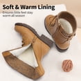thumbnail image 3 of BURUDANI Girls Mid-Calf Combat Ankle Lace-Up Boots, 3 of 5