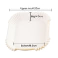 thumbnail image 2 of Feuilles de Papier Jetables pour Friteuse à Air Chaud Carrées, Papier Parchemin Blanc pour Friteuse à Air 100 Pcs, Papier Cuisson pour Rôtir au Micro-Ondes, 2 of 5
