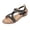 A Black, variant on Women's Sandals T Strap Dress Sandals Wedding Party Wear Bridal Bride Open Toe Shoes Indoor Outdoor Shoes