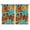 Vibrant Hawai, variant on Tropical Leaf Print 2-Piece Kitchen Curtain Set, 42x63 Inch Hawaiian Floral & Palm Inspired Window Treatment Panels for Farmhouse Decor