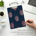 thumbnail image 5 of FMSHPON Pink Pineapple Clipboard Hardboard Wood Nursing Clip Board and Pull for Standard A4 Letter 13x9 inches, 5 of 7