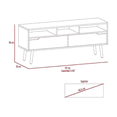 thumbnail image 3 of Mesa para TV hasta 65 Pulgadas con Entrepaños Organizadores Blanco | Excelsior, 3 of 4