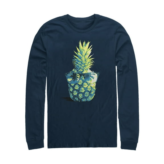Men's Lost Gods Pineapple Sunglasses Long Sleeve Shirt Navy Blue Large