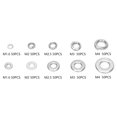 thumbnail image 2 of ZOUSSIQI 500pcs Stainless Steel Washer, Spring & Flat Washers Assortment Set, (Sizes Include M1.6 M2 M2.5 M3 M4) with Plastic Box for Sorting CA919-44560, 2 of 9