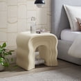 thumbnail image 2 of Coffee Sofa Side End Table, Ivory White, Wood, Living Room Lounge Cafe Lobby Hospitality Restaurant, Modern Contemporary, HB37753, 2 of 8