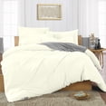 thumbnail image 1 of SGI Bedding King Size Duvet Covers Egyptian Cotton 1000 TC 3 Piece Set Ivory Solid, 1 of 6