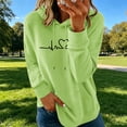 thumbnail image 5 of CQONEPT Womens Fleece Lined Hooded Swetashirts Print Long Sleeve Pullovers Tops Casual Fall Winter Clothes with Pockets Green 2XL, 5 of 7