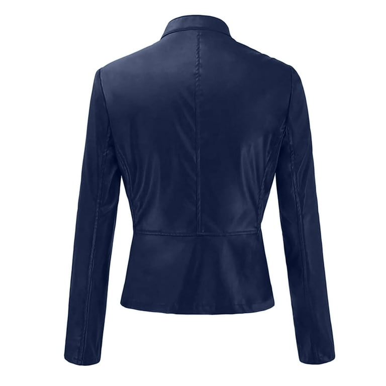 uublik Womens Faux Leather Jacket Fall and Winter Fashion