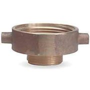Moon American 369-2521521, Fire Hose Female/Male Reducer Adapter, 2-1/2 FNH X 1-1/2 MNH, Brass