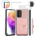 thumbnail image 5 of Case for Samsung Galaxy A73 5G, Detachable Magnetic Wallet Credit Card Slot Kickstand Cover Support Wireless Charging Compatible with Samsung Galaxy A73 5G (Pink), 5 of 15