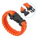 thumbnail image 4 of Pulseras de paracord de supervivencia Uxcell, paquete de 2 pulseras trenzadas de paracord, rojo, naranja, 4 of 5
