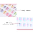 thumbnail image 4 of 48 Pcs/2 Boxes False Nail Tips Lovely Fake Nails Self-adhesive Artificial Nail for Kids Little Girls (Random Style), 4 of 9