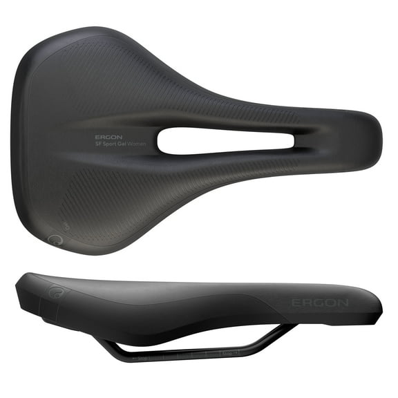 Ergon SF Saddle - Steel, Black, Women's, Medium/Large