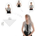 thumbnail image 2 of Mass Veil Triangle Mantilla Triangle Lace Infinity Veils Cathedral Head Covering Latin Church Veil Chapel Scarf, 2 of 5