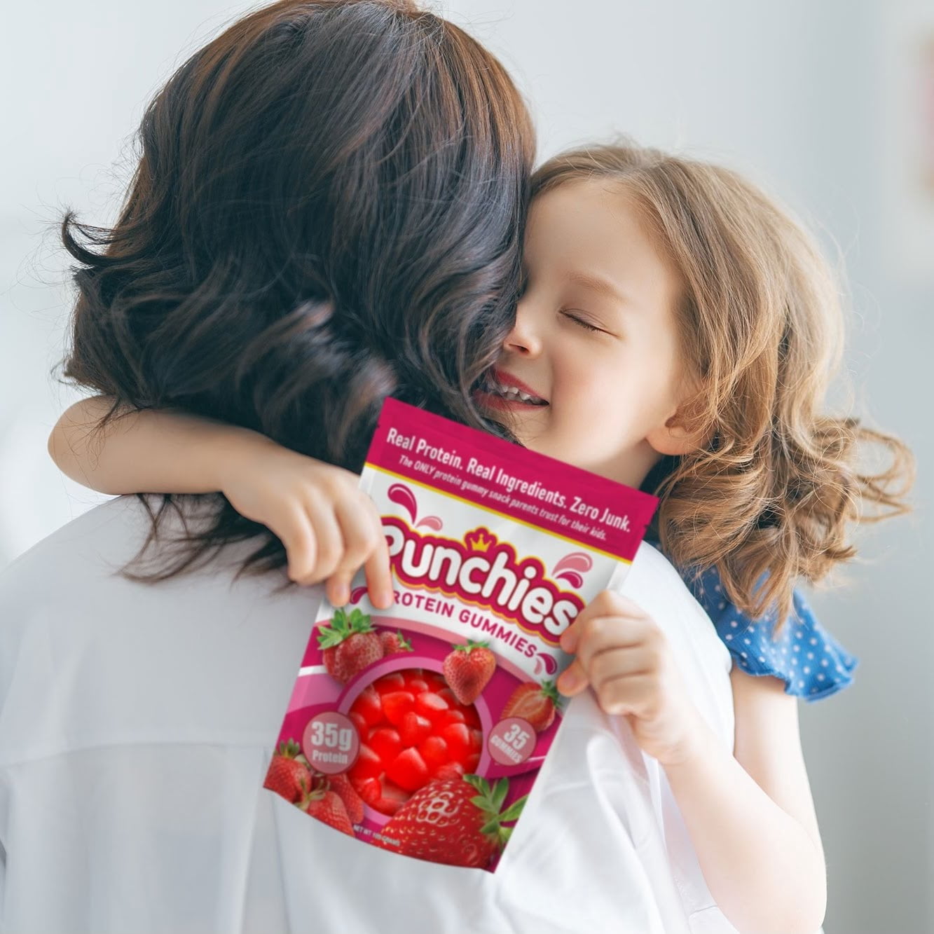 Punchies Protein Fruit Snacks for Kids | Variety | 35 Protein Gummies per Bag | 5g Protein per Serving | 12-Pack - Protein Gummy Bears