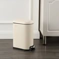 thumbnail image 4 of happimess Roland Mini 2.6-Gallon Step-Open Trash Can, Limestone Beige, HPM1009F, 4 of 8