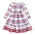thumbnail image 1 of WEAIXIMIUNG Robes pour Enfants Filles Danse Tout-Petits Filles Robe à Manches Longues à Imprimés Robes de Fête de Danse Vêtements d'Automne Hiver 4-5 Ans, 1 of 9