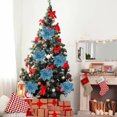 thumbnail image 4 of Hollow Faux Christmas Flower Decoration Flor artificial para la decoración del árbol de la corona de Navidad 12pcs Adepaton CPB-SSW262-3, 4 of 5