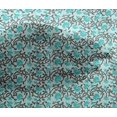 thumbnail image 4 of oneOone Viscose Chiffon Fabric Leaves & Floral Block Print Fabric By The Yard 42 Inch Wide, 4 of 5