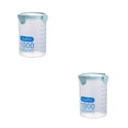 thumbnail image 3 of braveheart PP Food Storage Box Portable Transparent Replacement Fridge Restaurant Case 1000ml 2Set, 3 of 6