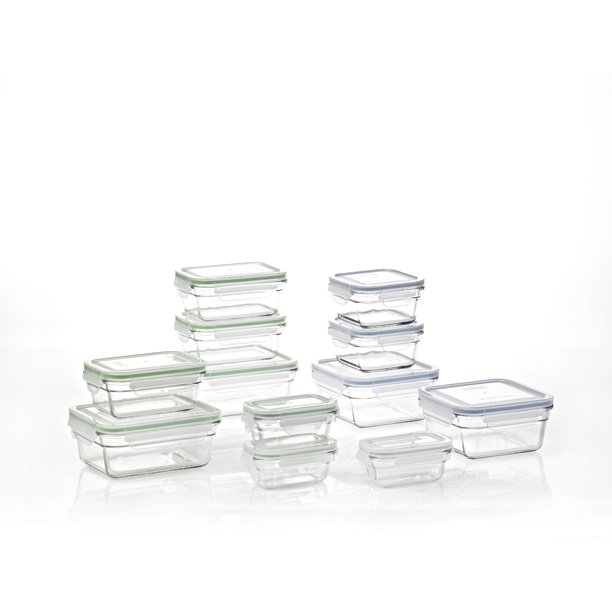 Glasslock 24 pc Oven Safe Glass Storage & Bakeware Set