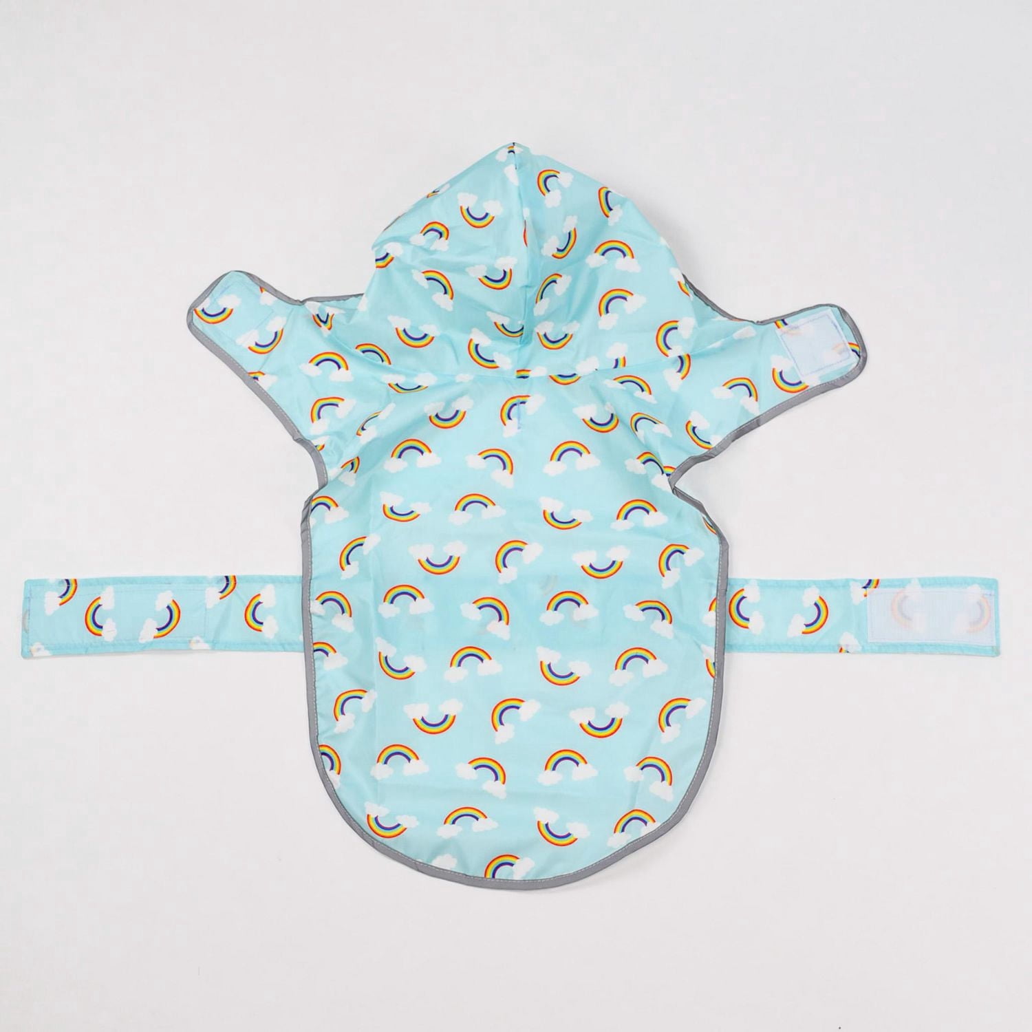Fetchwear Dog Clothes: Rainbow Raincoat, Size XS-XL