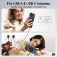thumbnail image 3 of LujingZ 2 - Pack 15W Magnetic Wireless Charger - for iPhone 17 - 12, AirPods Pro 4 - 3, Google Pixel 10a & Galaxy S26 - USB - C/A Ports, 3 of 7