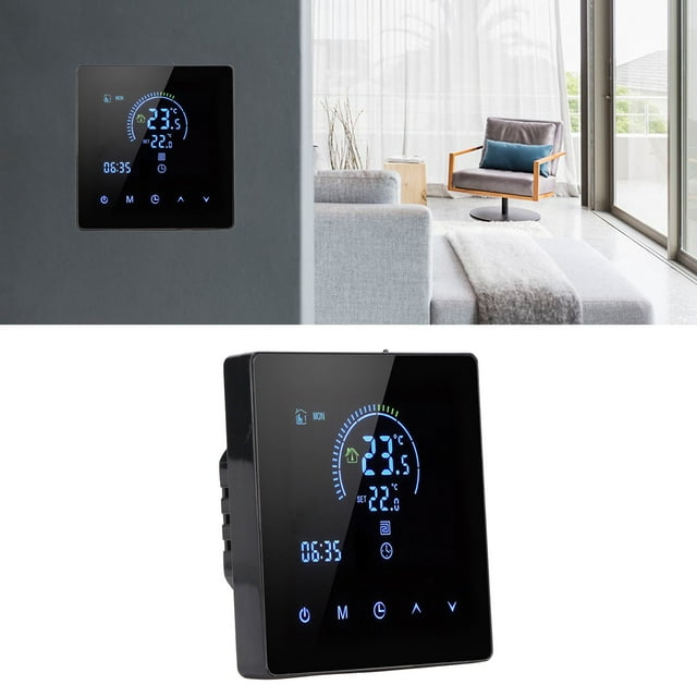 Termostato, Pantalla LCD Inteligente Termostato Digital Control De Temperatura De Calefacción Adecuado Para Oficinas En El Hogar Centros