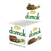 Nestle Damak Milk Chocolate with Pistachio 80g X 6 - Halal - Made in Turkey Pistachio 2.82 Ounce (Pack of 6)