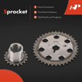 thumbnail image 5 of A-Premium 6PCS Engine Timing Chain Kit W/Sprocket & Tensioner & Guide Compatible with Saturn - SC1 1993-1998, SL 1991-1998, SL1 1991-1998, SW1 1993-1998 - SOHC, L4 1.9L - Replace# 21006489, 21000096, 5 of 9