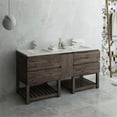 thumbnail image 2 of Fresca Fcb31-301230-Fs-U Formosa 72" Free Standing Double Basin Vanity Set - Acacia Wood /, 2 of 10