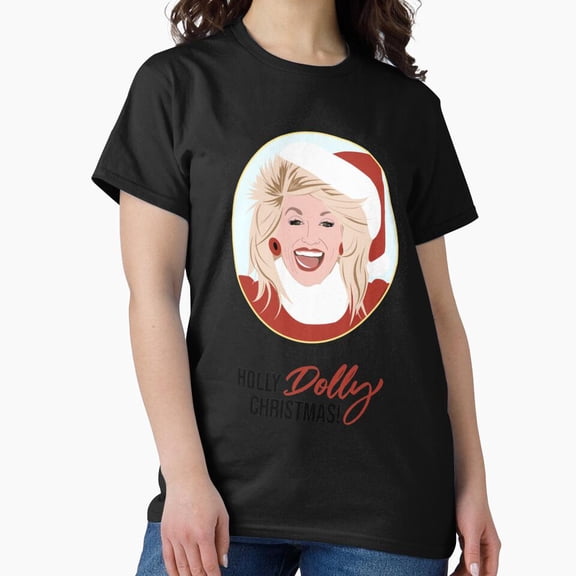 Holly Dolly Christmas Holiday Fun Celebration Joyful Unisex T-Shirt, up to size 5XL