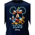thumbnail image 2 of Dated 2025 Disney Friends Navy Unisex Adult T-Shirt, 2 of 4